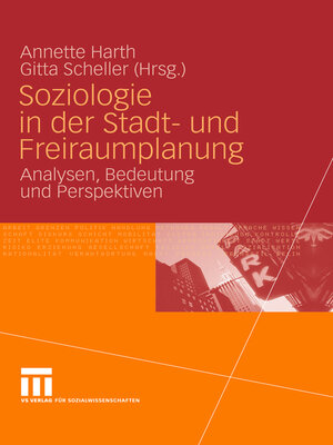 cover image of Soziologie in der Stadt- und Freiraumplanung